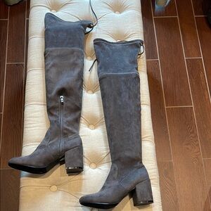 Catherine Malandrino Gray Over the Knee Boots